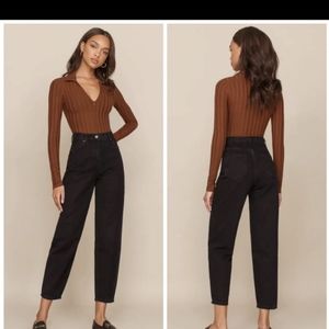 Reformation Curve Jeans, size 25, black